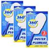 3 Packs Scrub Buddies 360 Degree Static Dusters 3 Handles 6 Dusters Clean Wood and Metal view 1