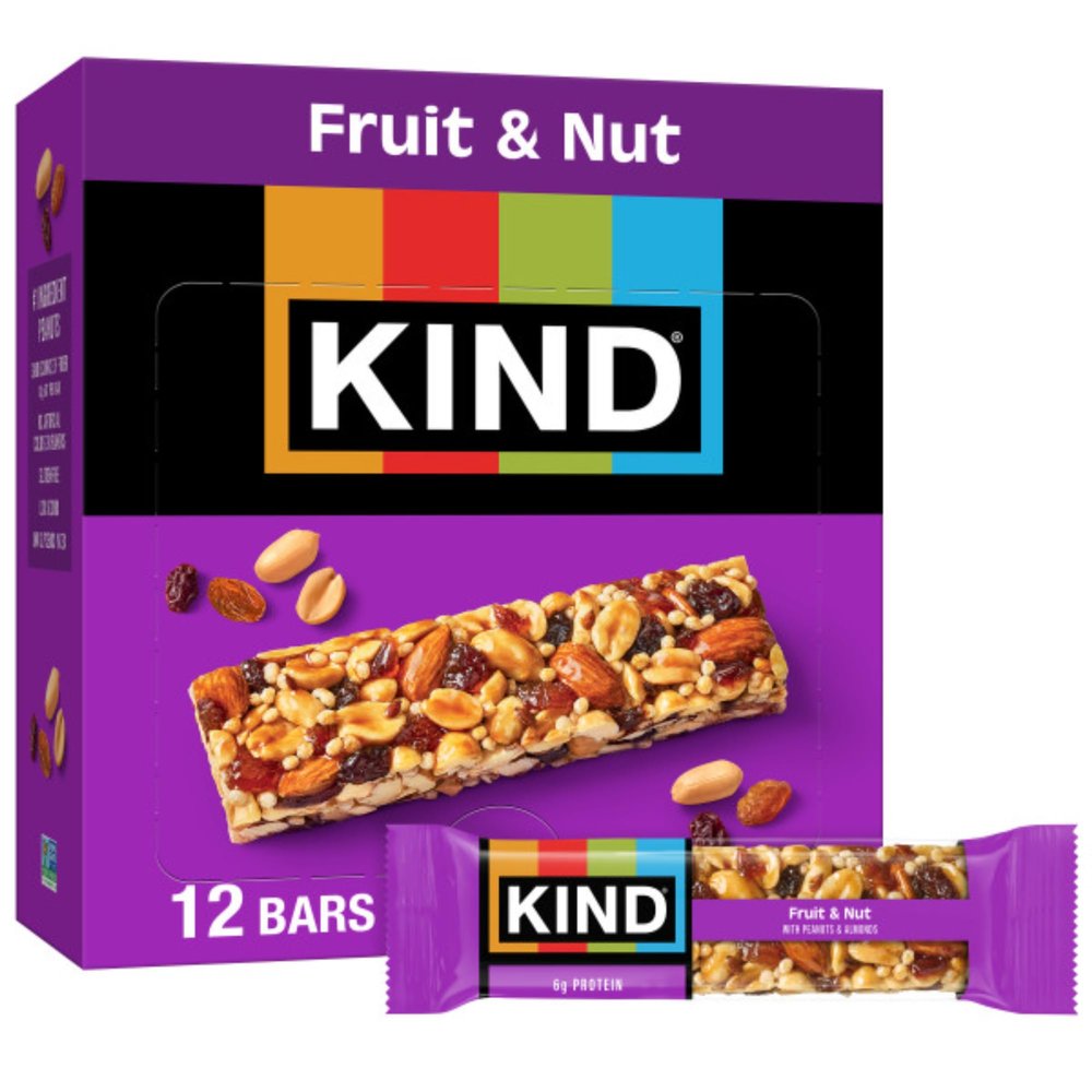 KIND KIND Bars, Fruit & Nut, Fruit & Nut, 12 Count (Pack of 12)