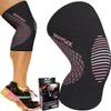 PHYSIX GEAR Knee Support Brace - Premium Recovery & Compression Sleeve for Meniscus Tear, ACL, MCL Running & Arthritis - Best Neoprene Stabilizer Wrap for Crossfit, Squats & Workouts (Single Pink L) view 1
