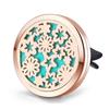 Mesinya Rose Gold color Garden(38mm) Car Air Freshener Vent Clip Diffuser Stainless Steel Aromatherapy Essential Oils Diffuser Lockets (Style 5) view 1