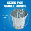 Mini Metal Buckets,Pack of 12 view 3