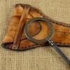 Calyron Brass Magnifying Glass Handheld Nautical Light Weight Best Science Real Home Decor Office Table Decorative Design Science Students Detective kit Glass with Leather case view 4