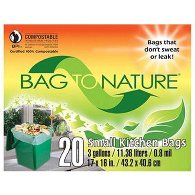 Bag-To-Nature Compostable Bag And Liner, 20 (3 gallon) bags