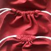 Cotton Double Drawstring Muslin Bags 4"X6" (RED Color) - 50 Pieces view 4