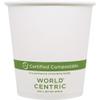 100% Compostable Paper Cups by World Centric, Made from FSC Certfied Paper, Plant Based Bio Lining, for Hot Drinks, 10 oz, White (Pack of 1000) view 1