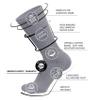 Big and Tall Diabetic Cotton Neuropathy Crew Socks, King Size Mens Athletic Crew Socks (13-16, Gray) - 12 pairs view 2