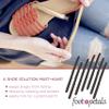 Foot Petals Strap Cushions, Stop Slipping Straps, Reduce Rubbing, Prevent Blisters, Red Marks, Better Fit, Trimmable, 8pcs, Black view 3