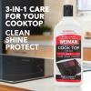 Weiman Ceramic and Glass Cooktop Cleaner - Heavy Duty Cleaner and Polish (10 Ounce Bottle and 3 Scrubbing Pads) view 2