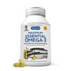 ANDREW LESSMAN Maximum Essential Omega-3 Unflavored, 30 Softgels - Ultra-Pure Omega-3 Fish Oil 1200 mg-High DHA, No Mercury Supplement-Small, Easy to Swallow Fish Oil Capsules view 1