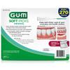 GUM Soft-Picks Original, Easy to Use Dental Picks for Teeth Cleaning and Gum Health, Disposable Interdental Brushes with Convenient Carry Case, Dentist Recommended Dental Picks, 270 Count view 2