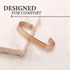 Sabona Brushed Copper Original Magnetic Bracelet, Copper Wristband, Large, 6.5 view 3