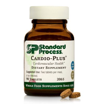 Standard Process Cardio-Plus - Antioxidant Support - Heart Health, Circulation & Blood Flow Supplement with Vitamin B6, Niacin & Riboflavin - Energy Metabolism Supplement - 90 Tablets