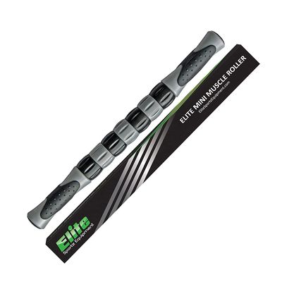 Elite Massage Roller Stick Targets Sore, Tight Leg Muscles to Prevent Cramps and Release Tension. It's Sturdy, Lightweight, Smooth Rolling and Thankfully This Lifesaver has Comfortable Handles.Silver