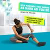 Elite Massage Roller Stick Targets Sore, Tight Leg Muscles to Prevent Cramps and Release Tension. It's Sturdy, Lightweight, Smooth Rolling and Thankfully This Lifesaver has Comfortable Handles.Silver view 3