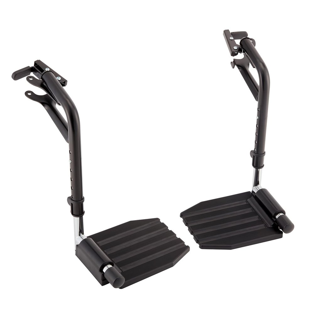 Invacare Wheelchair Legrest with Swing-Away Design, Adjustable Footrest Length and Flip-Up Composite Footplate, Easy-to-Install, Designed for Invacare Wheelchair