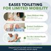 FreedomWand Multipurpose Toilet Aids - Wiping Aid Toileting for Women & Men, Butt Wiper Tool, Toilet Assist Device and Paper Extender, Ideal for Elderly, Disabled and Post Surgery Use - 20" Inch view 2