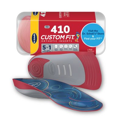 Dr. Scholls Custom Fit Orthotics 3/4 Length Arch Support Shoe Inserts - Plantar Fasciitis Relief Insoles for Men and Women, Immediate All-Day Total Lower Body Pain Relief, FSA HSA Eligible, CF410
