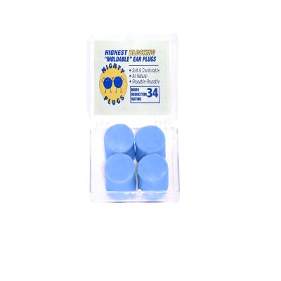 Mighty Plugs Pure Beeswax Earplugs NRR 34 Noise Cancelling Ear Plugs for Sleeping, Snoring, Swimming & Loud Noise (2 Pairs)