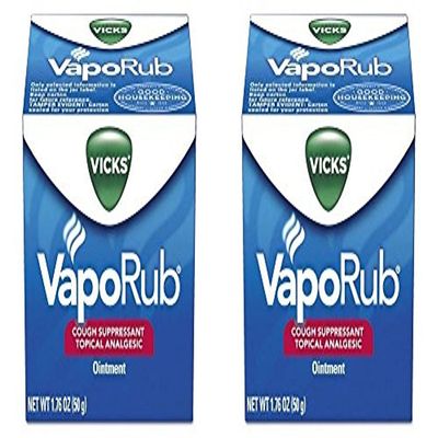 Vicks VapoRub Ointment, 1.76 oz, 2 Pack