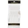 Vibrant Frosty White Plastic Spoons (Pack Of 20) - Eco-Friendly, Durable & Eye-catching, Perfect For Parties & Events view 1