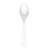 Vibrant Frosty White Plastic Spoons (Pack Of 20) - Eco-Friendly, Durable & Eye-catching, Perfect For Parties & Events view 2