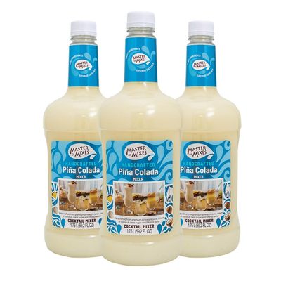 Master of Mixes Pina Colada Drink Mix, Ready to Use, 1.75L, 3 Pack