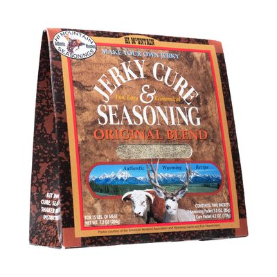 Hi Mountain Jerky Seasoning and Cure Kit | ORIGINAL BLEND | Beef Jerky Seasoning | Perfect for Beef, Venison, Elk, & Deer | Seasons up to 15 lbs. of Meat (1 Box)