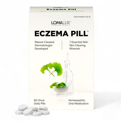 Loma Lux Eczema Pills Natural Eczema Treatment Relief Remedy Dermatologist Developed 7 Minerals Clear & Prevent Severe Eczema Scaling, Rash, Anti Itch Skin Body Face for Adults, Kids, Toddlers