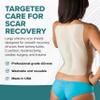EpiDerm Large Silicone Scar Sheets  Soft, Reusable Silicone Sheets for Tummy Tuck, CSection, Burns & Surgical Scars  Customizable, Flexible & Easy to Clean - Made in the USA - 11" x 15.75", Natural view 2