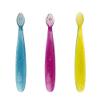 RADIUS Children's Toothbrush, Totz Brush, Extra Soft Bristles, Blue/Coral/Yellow, BPA Free & ADA Accepted, Designed for Delicate Teeth & Gums for Children 18 Months & Up, Pack of 3 view 1