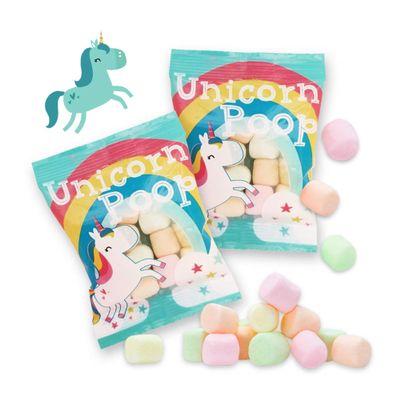 Unicorn Poop Candy - MADE IN THE USA - 48 Unicorn Party Supplies - Unicorn Birthday Party Favors for Kids - Bulk Candy Packs for Classroom