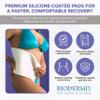 EpiFoam Silicone Coated Pads  Premium Durable Silicone Foam Dressing for Post-Surgical & Liposuction Recovery - Helps Balance Compression & Enhances Comfort - Includes 3 Sheets, 7.75 x 11.5 Inches view 2