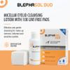Blephasol Duo 100ml Eyelid Cleansing Micellar Lotion with 100 Cotton Pads for Daily Eyes Care | Preservatives Free | Suitable for Contact Lens Wearers view 2