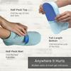 NatraCure Cold Therapy Socks - Reusable Foot Ice Pack - Cooling Socks for Hot Feet, Neuropathy Pain Socks, CRPS Relief, Ice Pack for Feet - Size: Small/Medium view 4