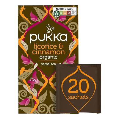 Pukka Herbal Teas Licorice and Cinnamon - 20 Bags, 20 Count