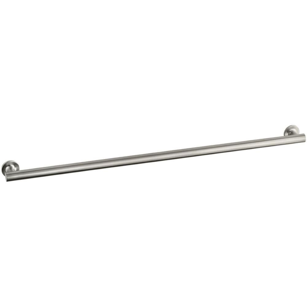Kohler 11895-BN Purist 36" Grab Bar for Bathtubs and Showers, Wall-Mount Grab Bars for Bathroom, Vibrant Brushed Nickel