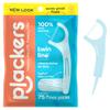 Plackers Twin Line Dental Floss Picks, Dual-Line Tuffloss, Easy Storage, Cool Mint Flavor, 75 Count view 1