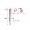 Bathroom Handheld 3 Heads Aluminum Enema Shower Colonic Douche System Cleaner view 2