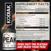Kodiak Supplements Peak Post Workout - BCAA 2:1:1 Creatine - Glutamine - Muscle Recovery and Strength Building Supplement - 30 Servings - Tropical Mango view 2