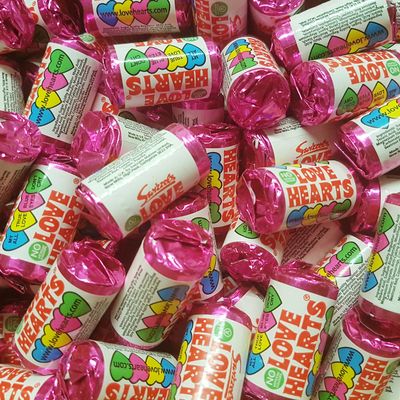 Swizzels Matlow Love Heart Mini Rolls (pack Of 100)