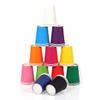 Chenhon Party Disposable Cups, Paper Cups For Weddding & Party Cups 8oz (Multicolor 50pcs) view 2