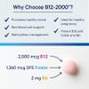 Biotics Research B12-2000 Vitamin B12 2000 mcg, B6, FolateB12 Sublingual Lozenges, Methylation Support Supplement, High Potency, Highly Absorbable, Natural, Berry Flavor, Dissolves Easily60 Count view 3