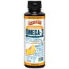 Barlean's Omega 3 Fish Oil Liquid Supplement with Vitamin D for Men and Women, 1080mg of EPA and DHA Fatty Acid, Promotes Brain & Heart Health - Non-GMO, Mango Peach, 8 oz view 1