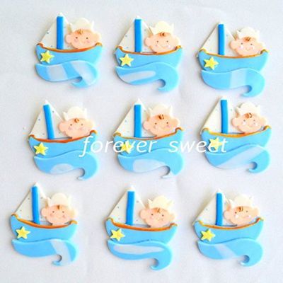 12 Nautical Cupcake Toppers.