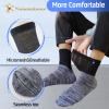 Yomandamor Men's 4 Pairs Diabetic Ankle Socks with Seamless Toe And Cushion Sole,L Size(Socks Size:10-13) view 3
