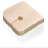 DermaRite Tracheostomy Waterproof Foam Wound Dressing with Key-Hole Opening view 2