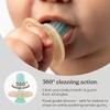 Haakaa 360 Silicone Baby Toothbrush  100% Soft Food Grade Silicone, BPA-Free, Suction Base, Safe for Babies 6 Months+, Gentle Gum and Teeth Cleaning for Infants, Gum Massager view 4