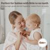 Haakaa 360 Silicone Baby Toothbrush  100% Soft Food Grade Silicone, BPA-Free, Suction Base, Safe for Babies 6 Months+, Gentle Gum and Teeth Cleaning for Infants, Gum Massager (Pink) view 2