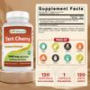 Best Naturals Tart Cherry Extract 1000 mg (Non-GMO) Veggie Capsules - Promotes Healthy Uric Acid Levels Within Normal Range, Healthy Joint Function & Promotes Healthy Sleep Cycle, 120 Count view 2