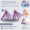 TalkTools Dental Bite Blocks Kit - Jaw Grading for Optimal Oral Motor Skills Development | Suitable for Kids and Adults Seeking Enhanced Jaw Stability and Control - Purple (2 Pack) view 3